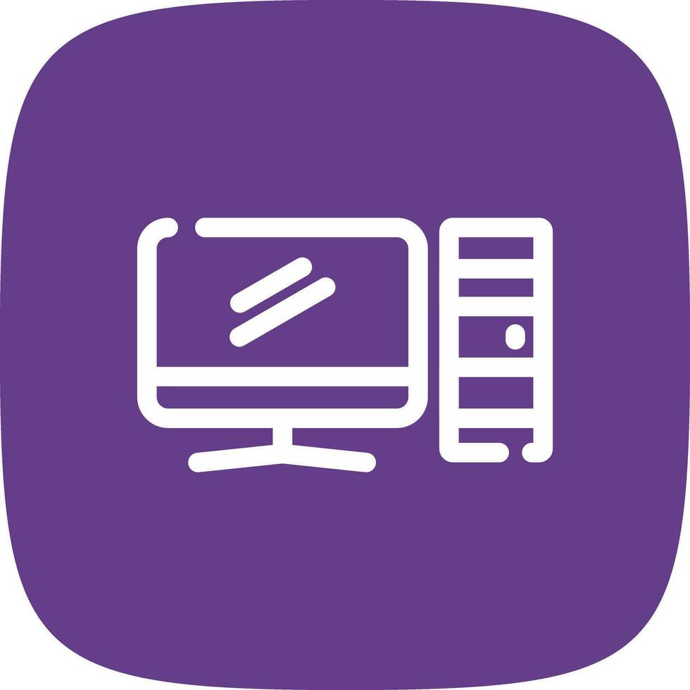 Computer Creative Icon Design vector