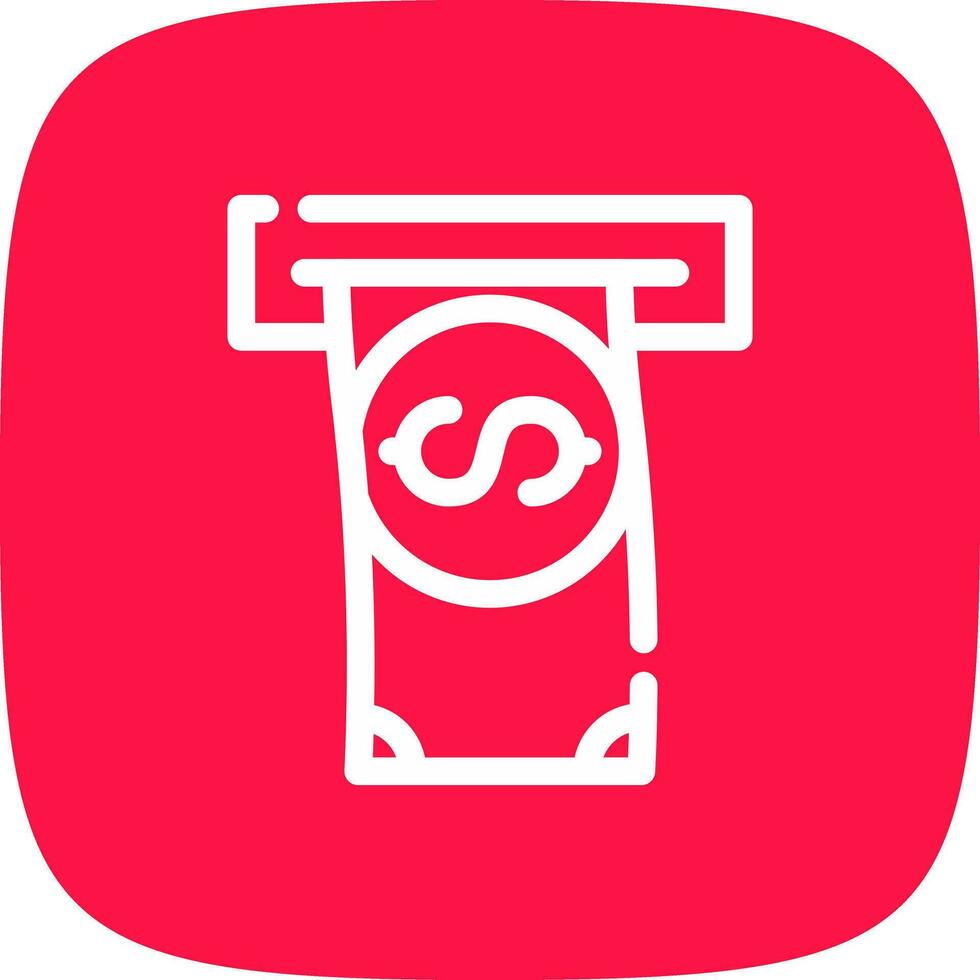 Withdrawal Creative Icon Design vector