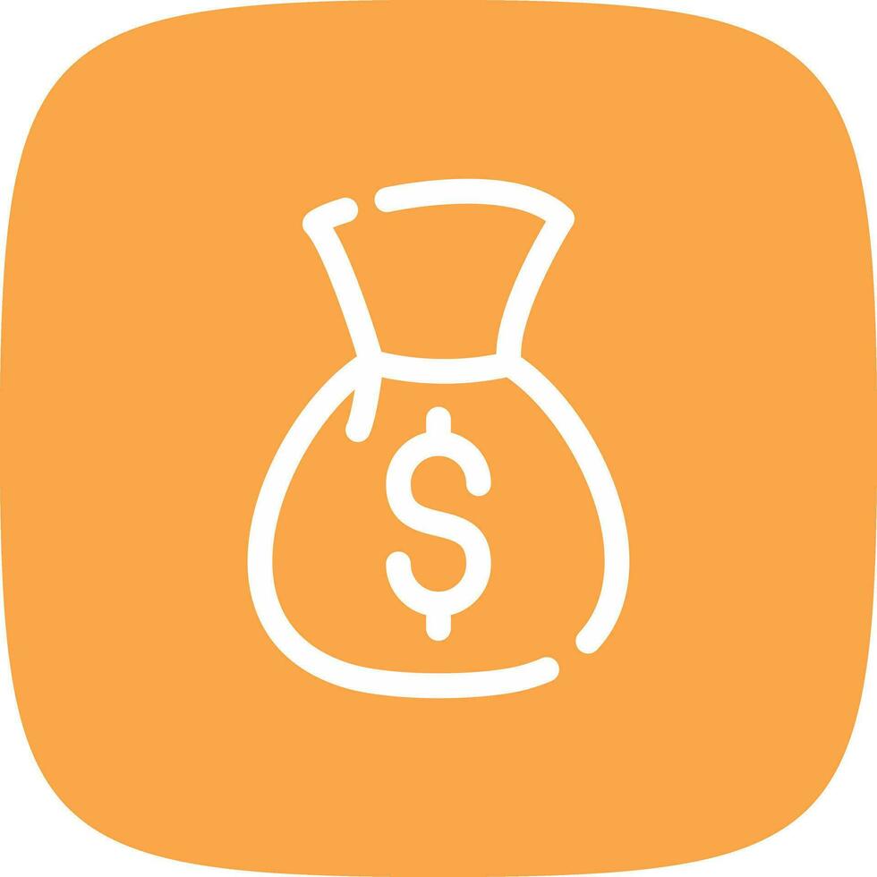 Money Bag Creative Icon Design vector