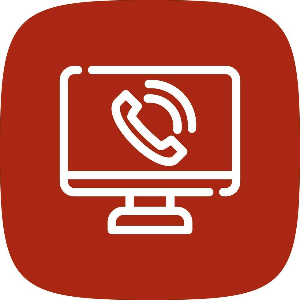 Phone Call Creative Icon Design vector