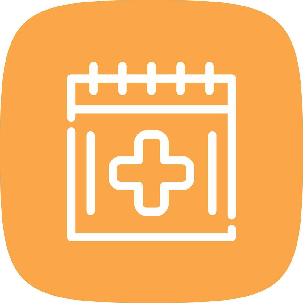 Medical Appointment Creative Icon Design vector
