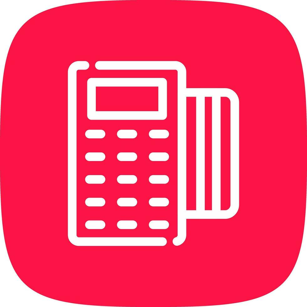 Pos Terminal Creative Icon Design vector