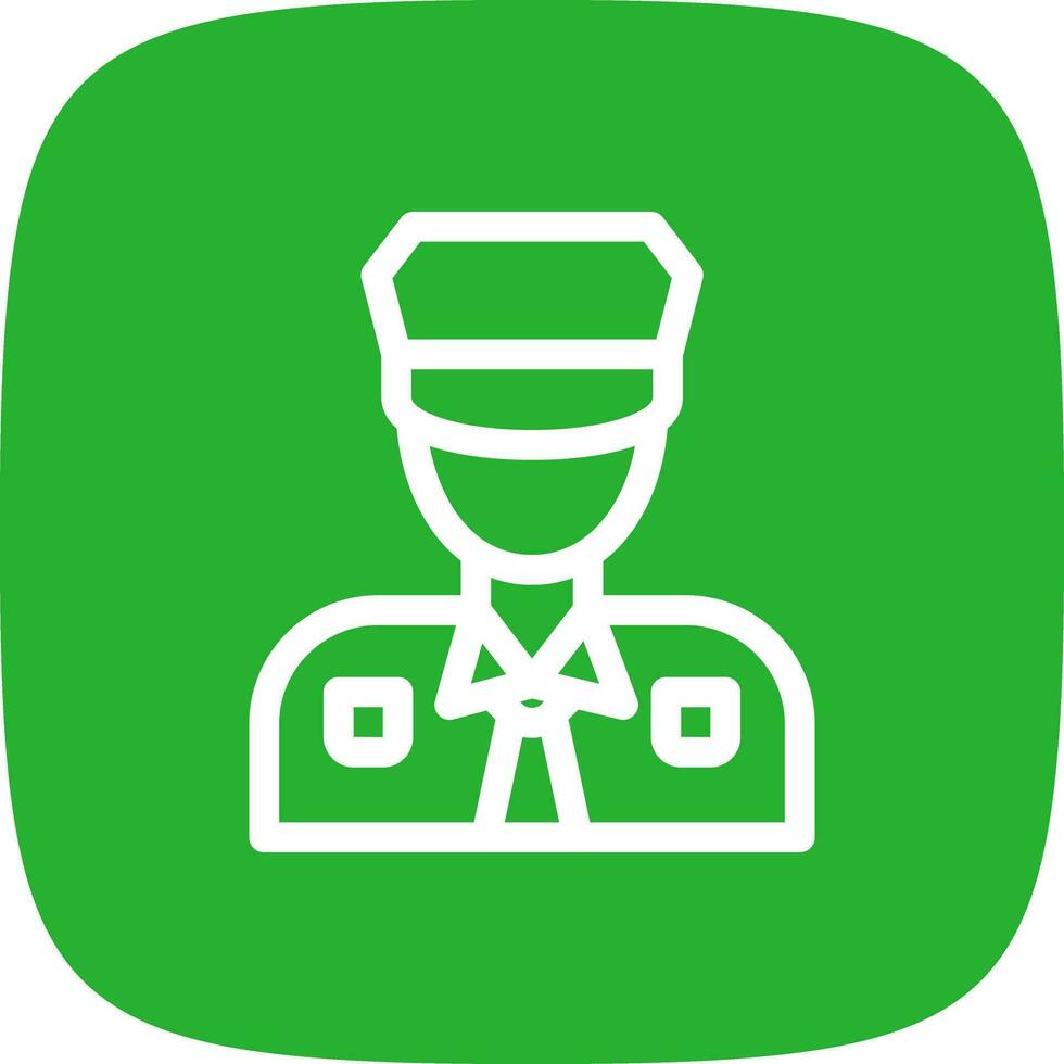Police Man Creative Icon Design vector