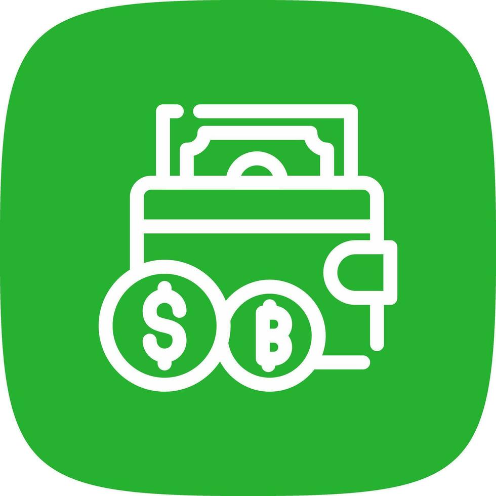 Cryptowallet Creative Icon Design vector