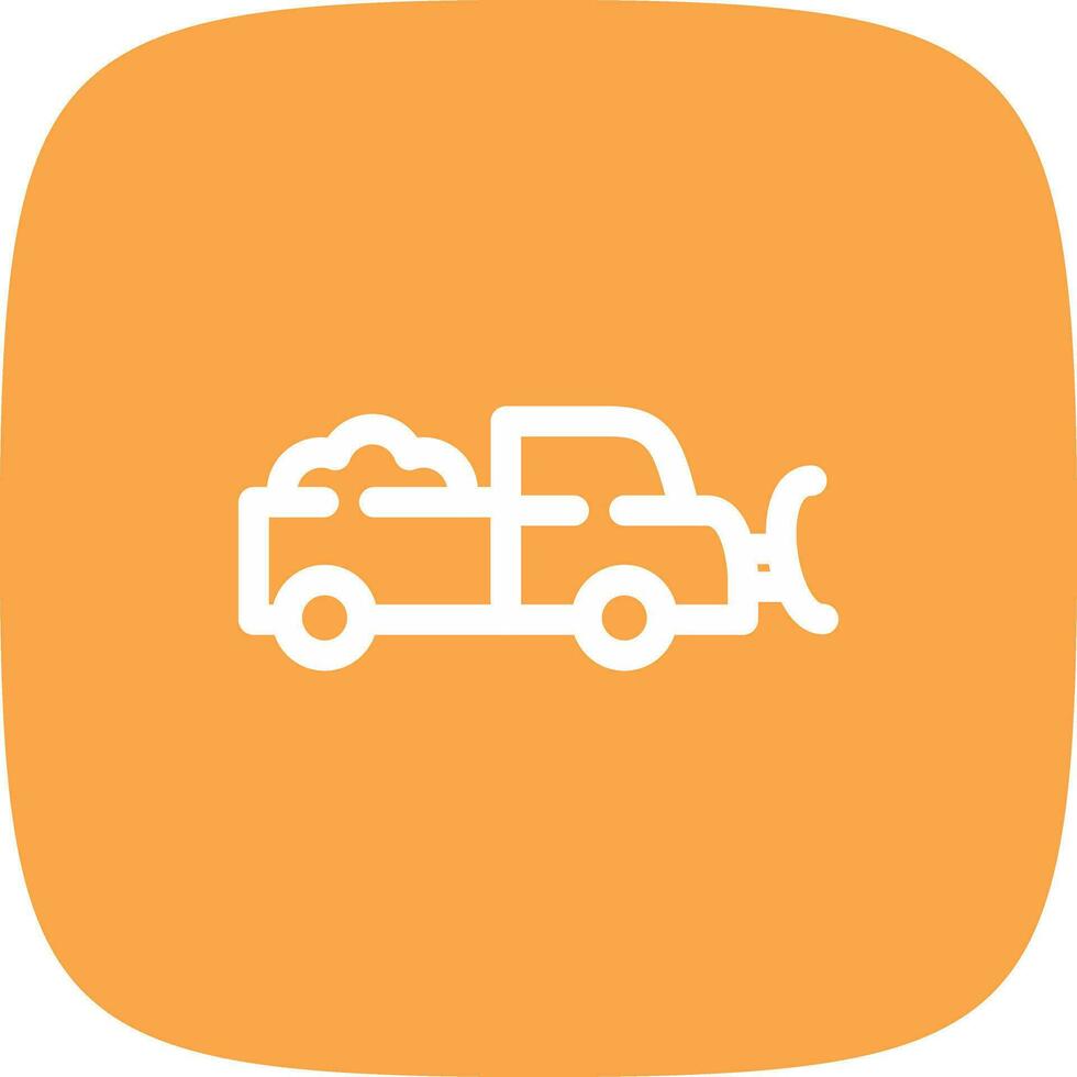 Snowplow Creative Icon Design vector