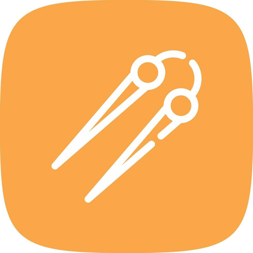 Knitting Needles Creative Icon Design vector