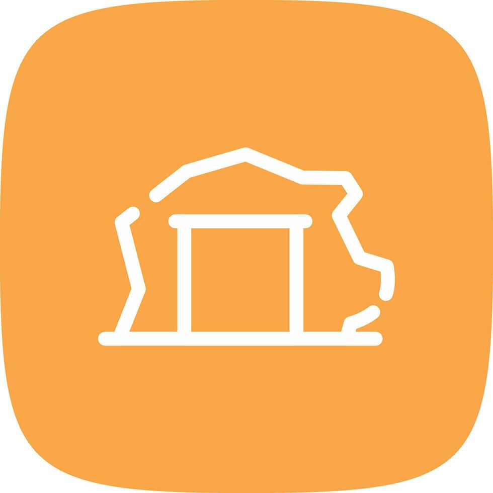 Mining Tunnel Creative Icon Design vector
