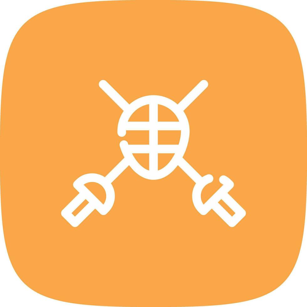 Fencing Creative Icon Design vector