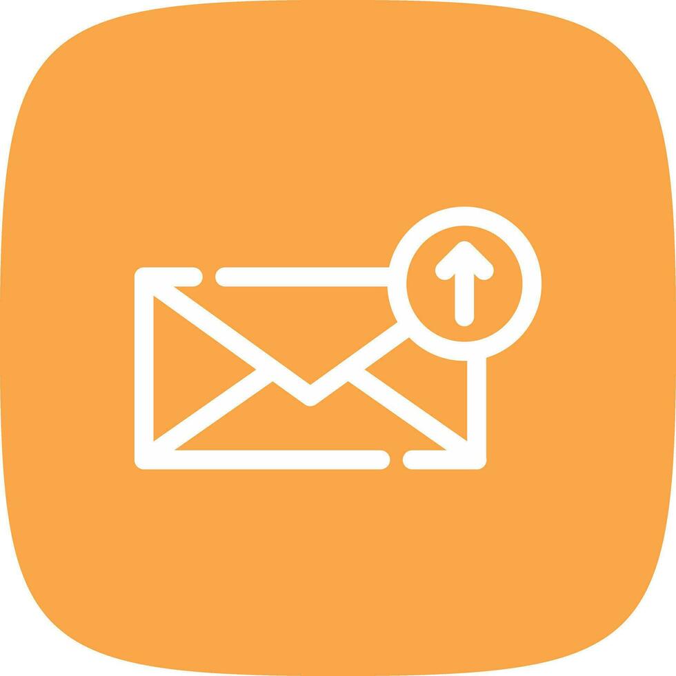 Upload Email Creative Icon Design vector