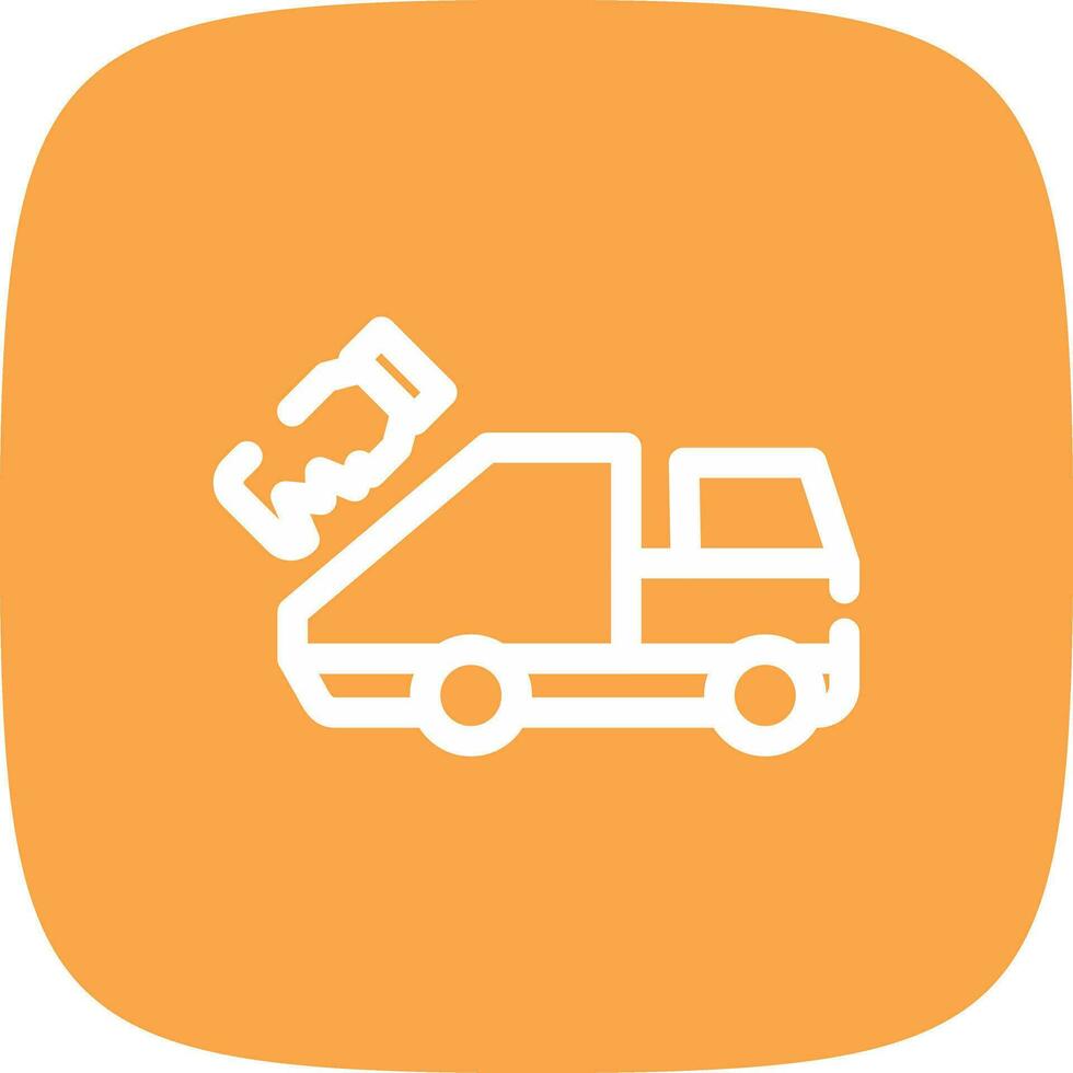 Garbage Truck Creative Icon Design vector