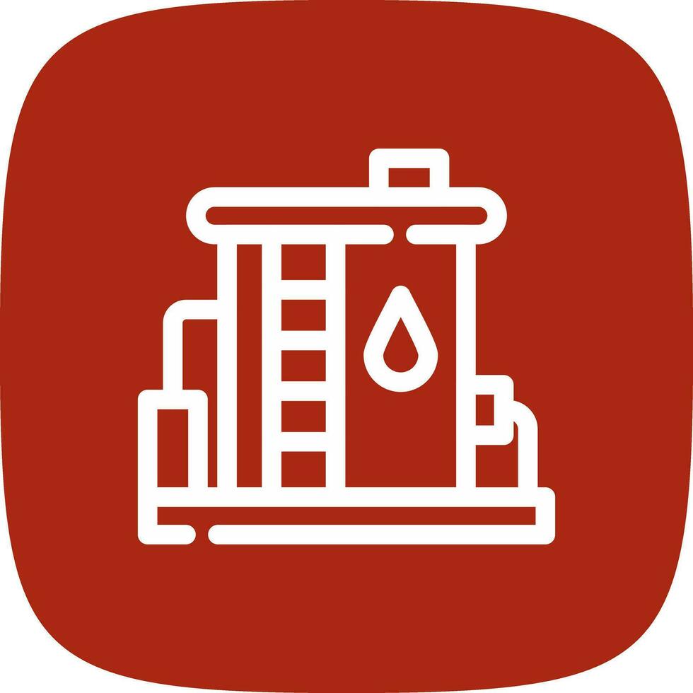 Oil Tank Creative Icon Design vector