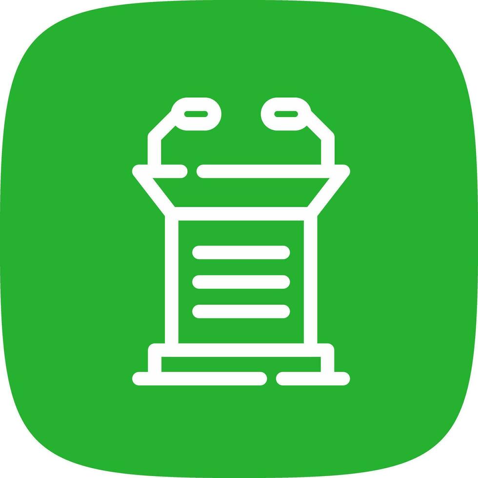 Lectern Creative Icon Design vector