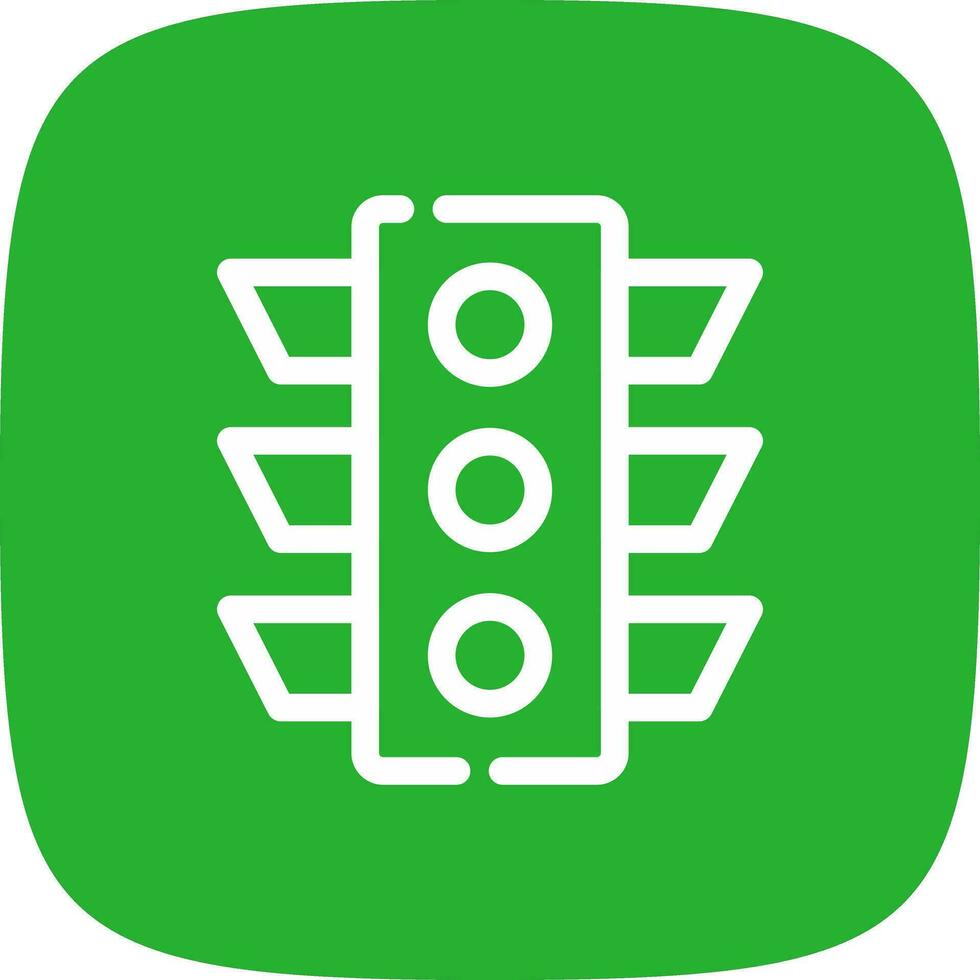 Traffic Light Creative Icon Design vector