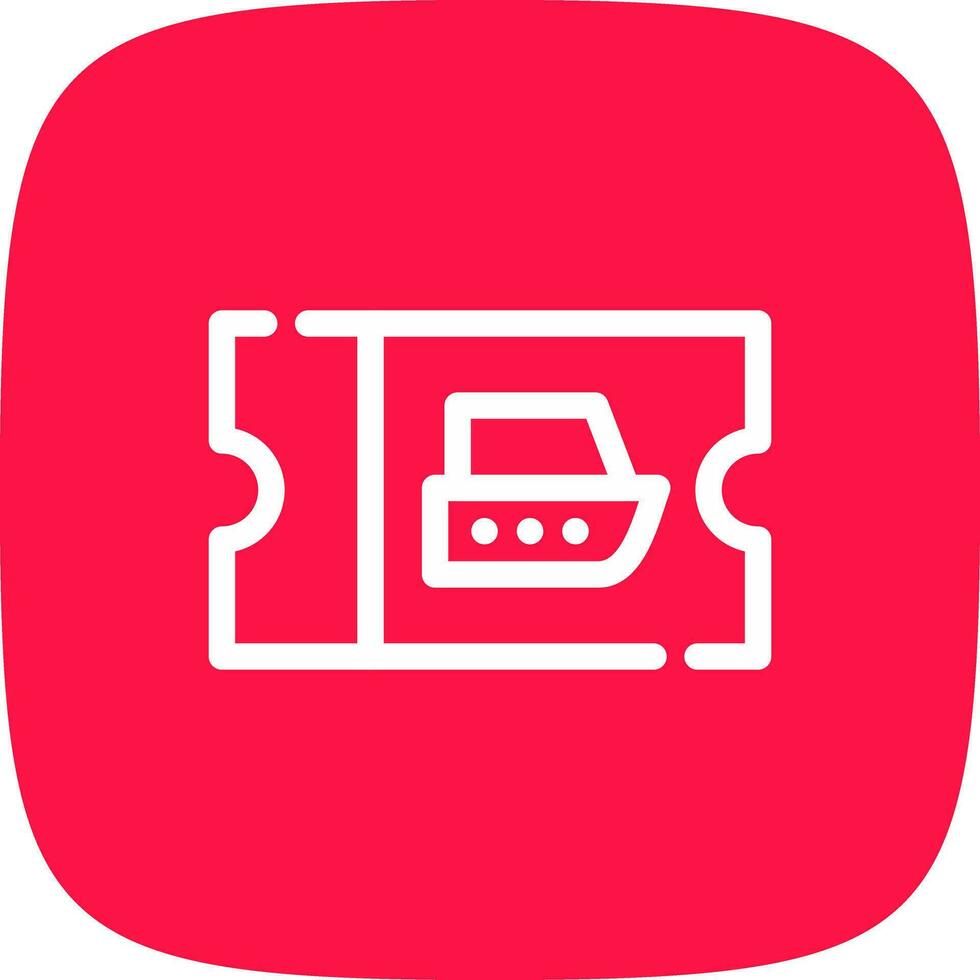 Ticket Creative Icon Design vector
