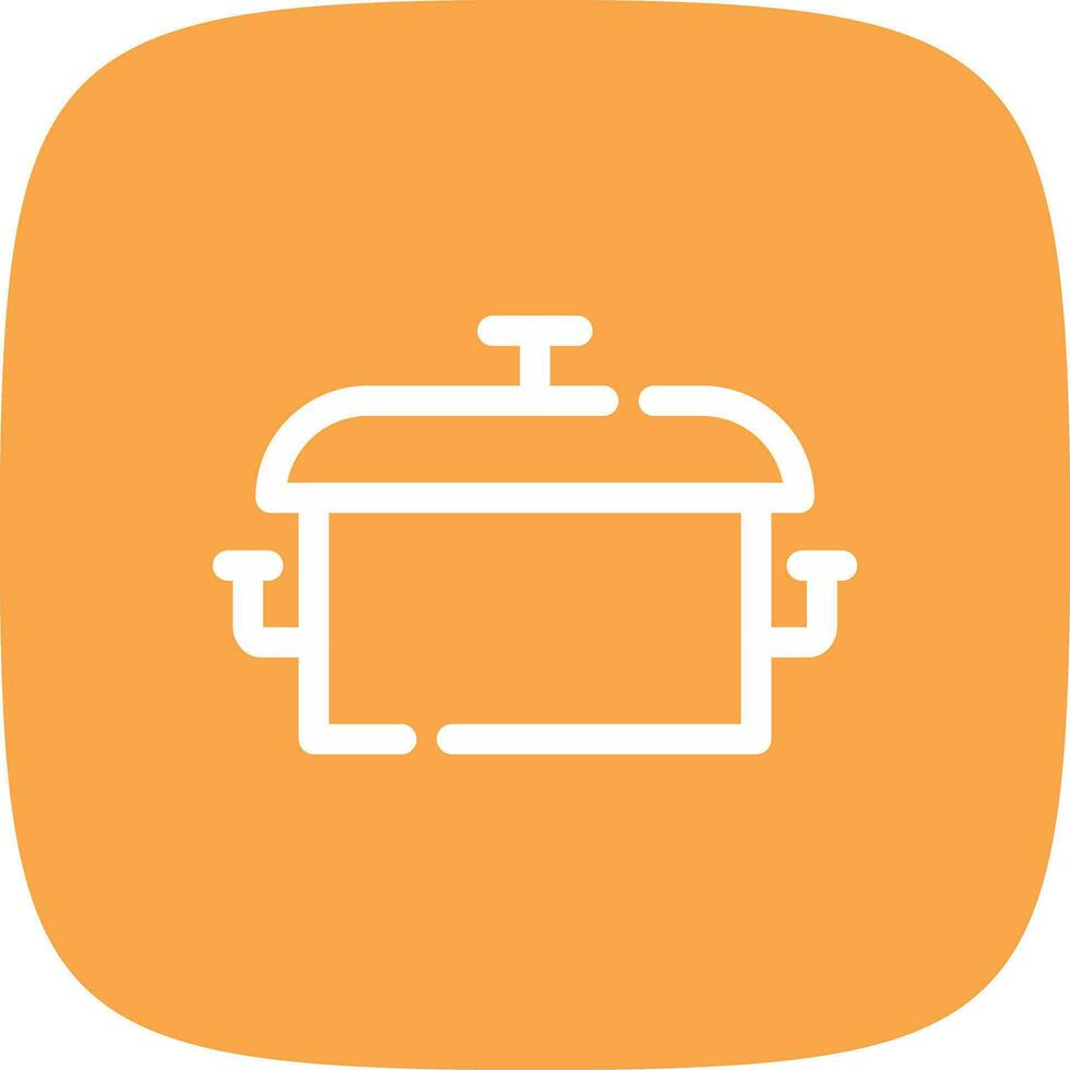 Cooking Pot Creative Icon Design vector