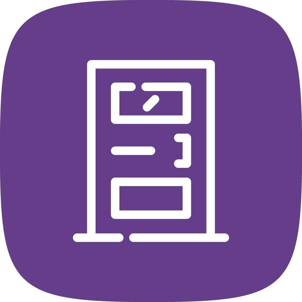Door Creative Icon Design vector