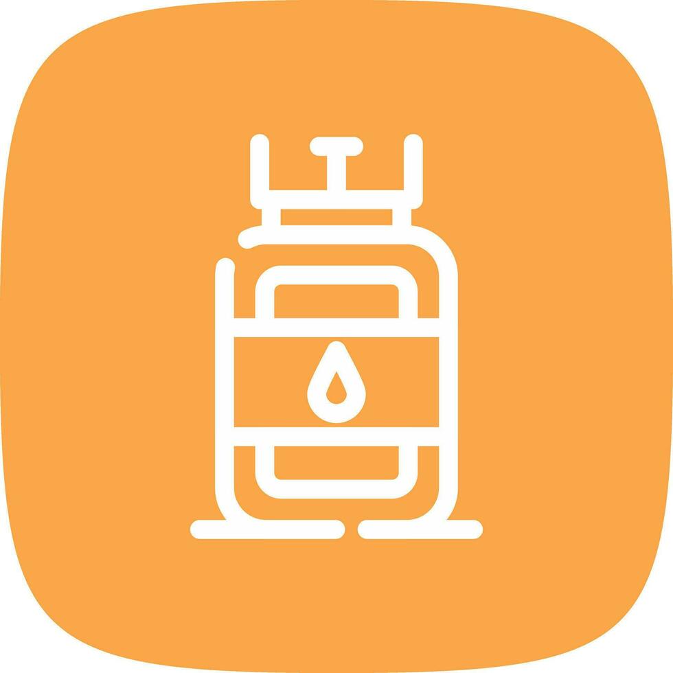 Gas Cylinder Creative Icon Design vector