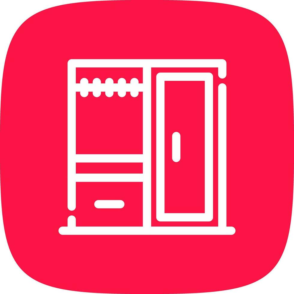 Wardrobe Creative Icon Design vector