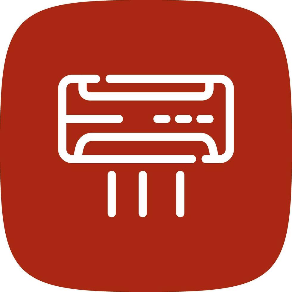 Air Conditioner Creative Icon Design vector