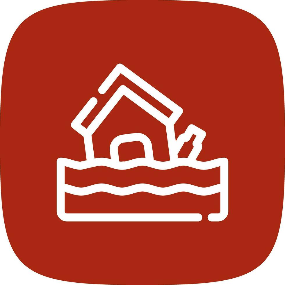 Flood Creative Icon Design vector