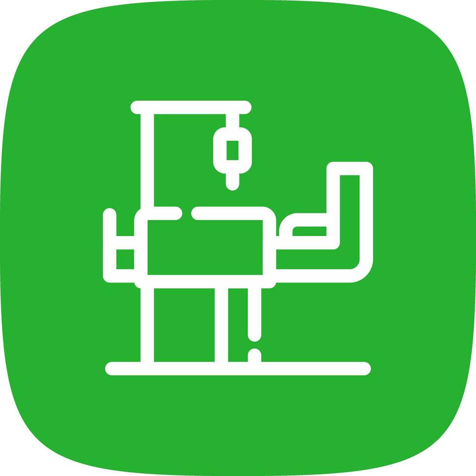 Medical Bed Creative Icon Design vector