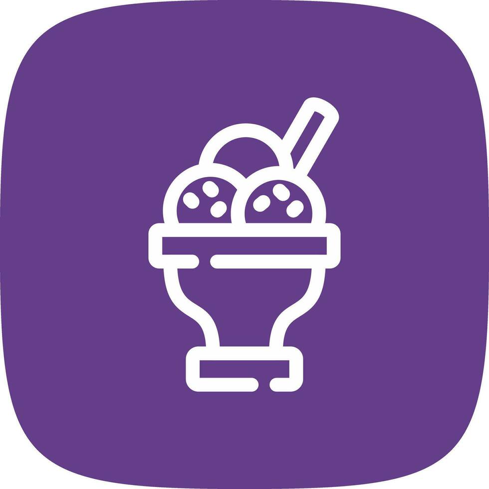 diseño de icono creativo de postre vector