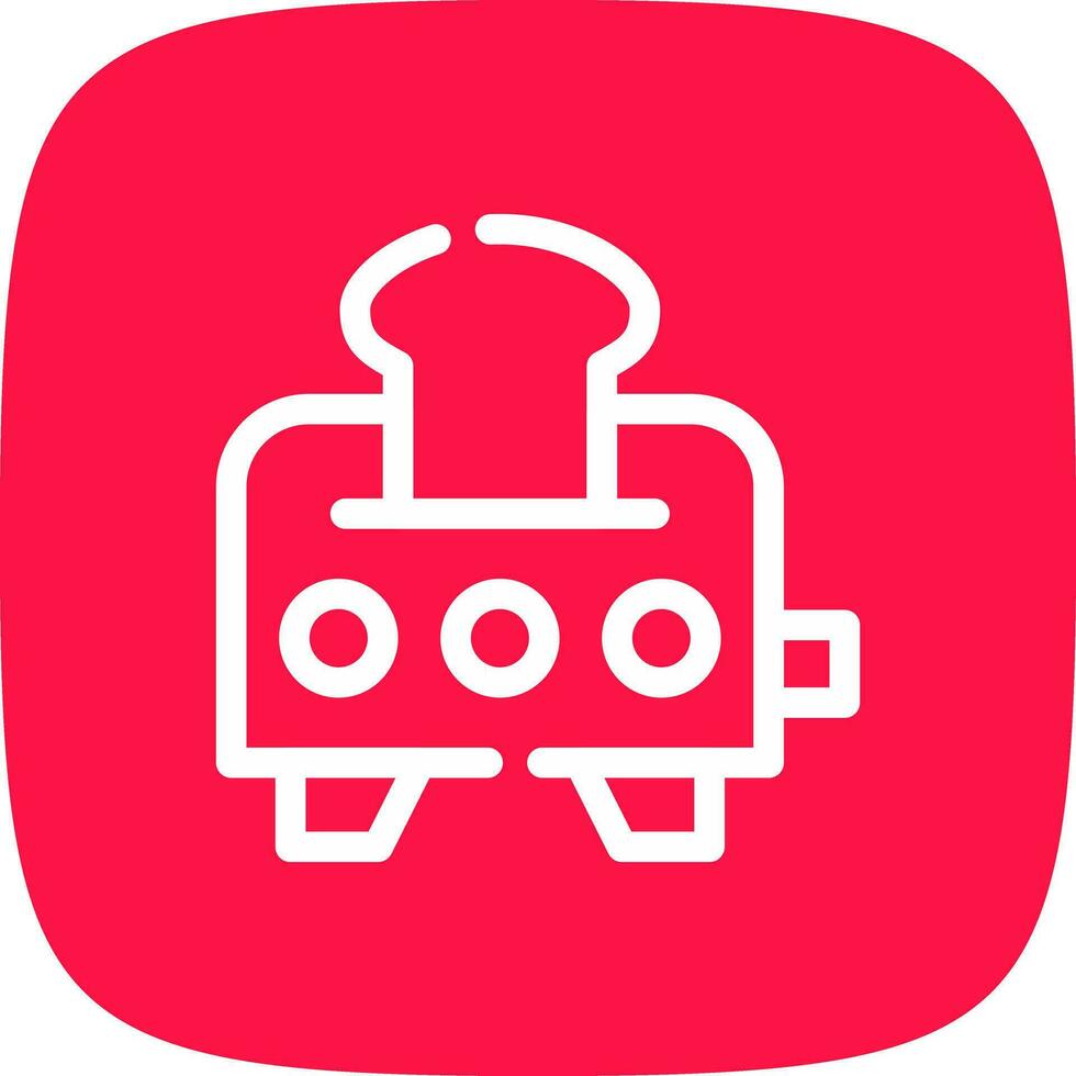 Toaster Creative Icon Design vector
