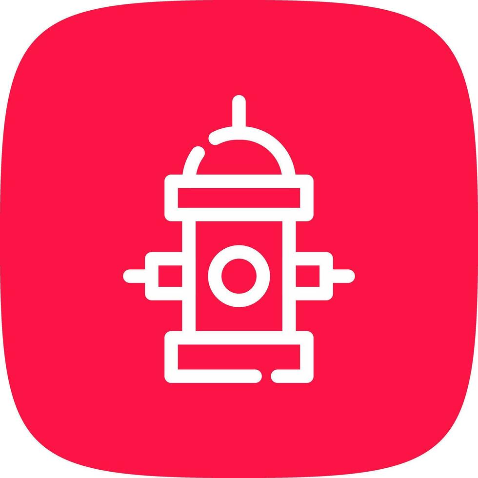 Fire Hydrant Creative Icon Design vector