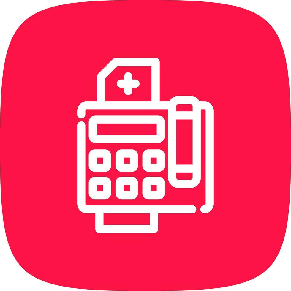 Fax Machine Creative Icon Design vector