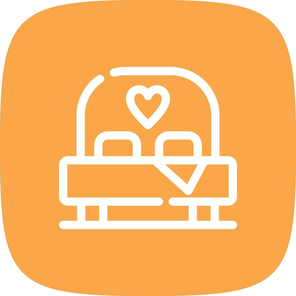 Bed Creative Icon Design vector