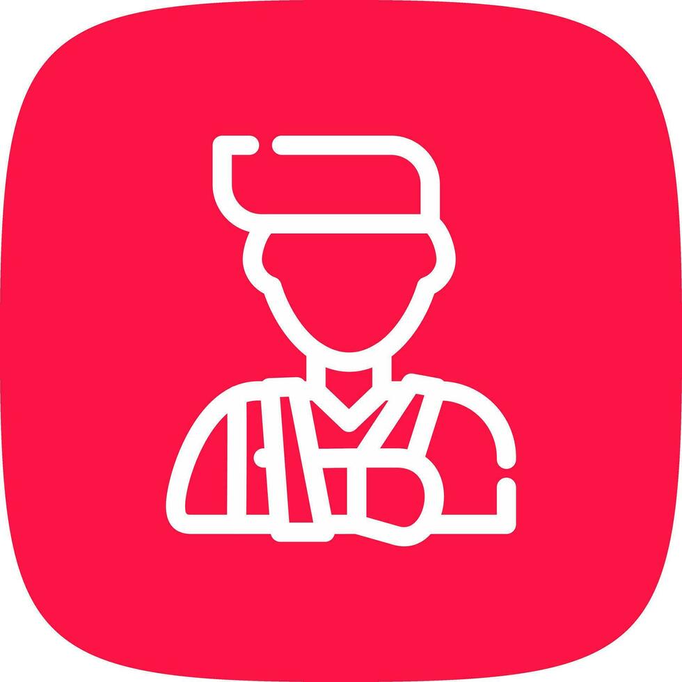 Injury Creative Icon Design vector