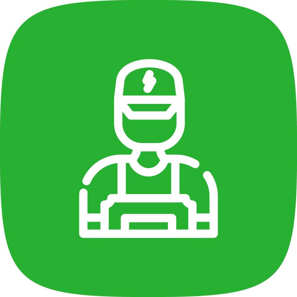 Electrician Creative Icon Design vector