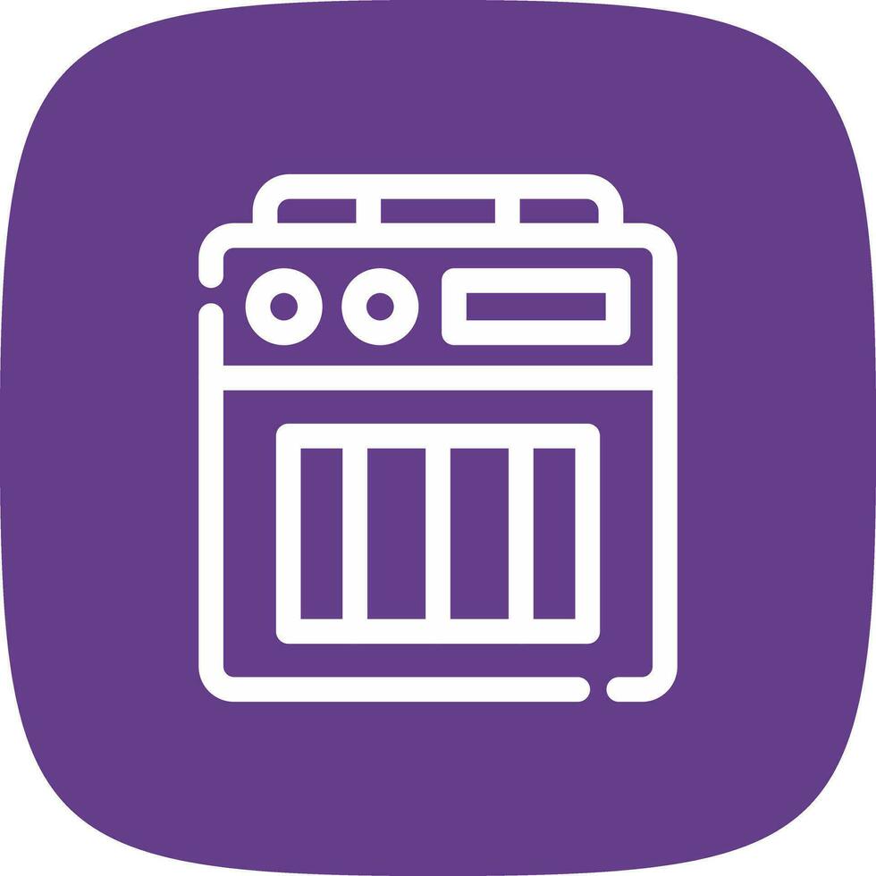 Amplifier Box Creative Icon Design vector
