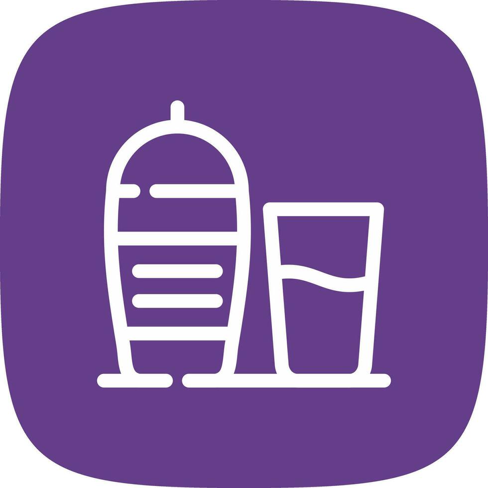 Cocktail Shaker Creative Icon Design vector