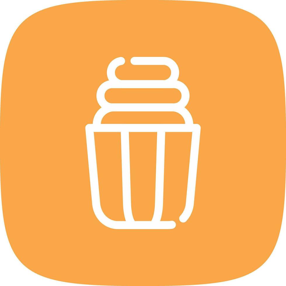 Cupcake Creative Icon Design vector