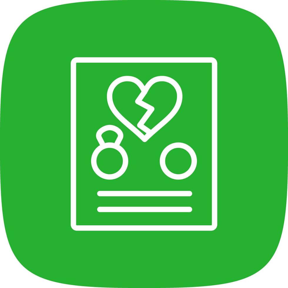 Divorce Creative Icon Design vector