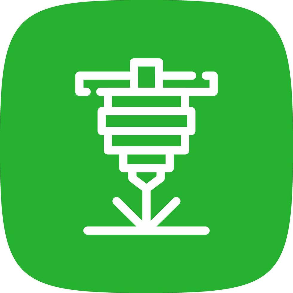 Laser Cutting Creative Icon Design vector