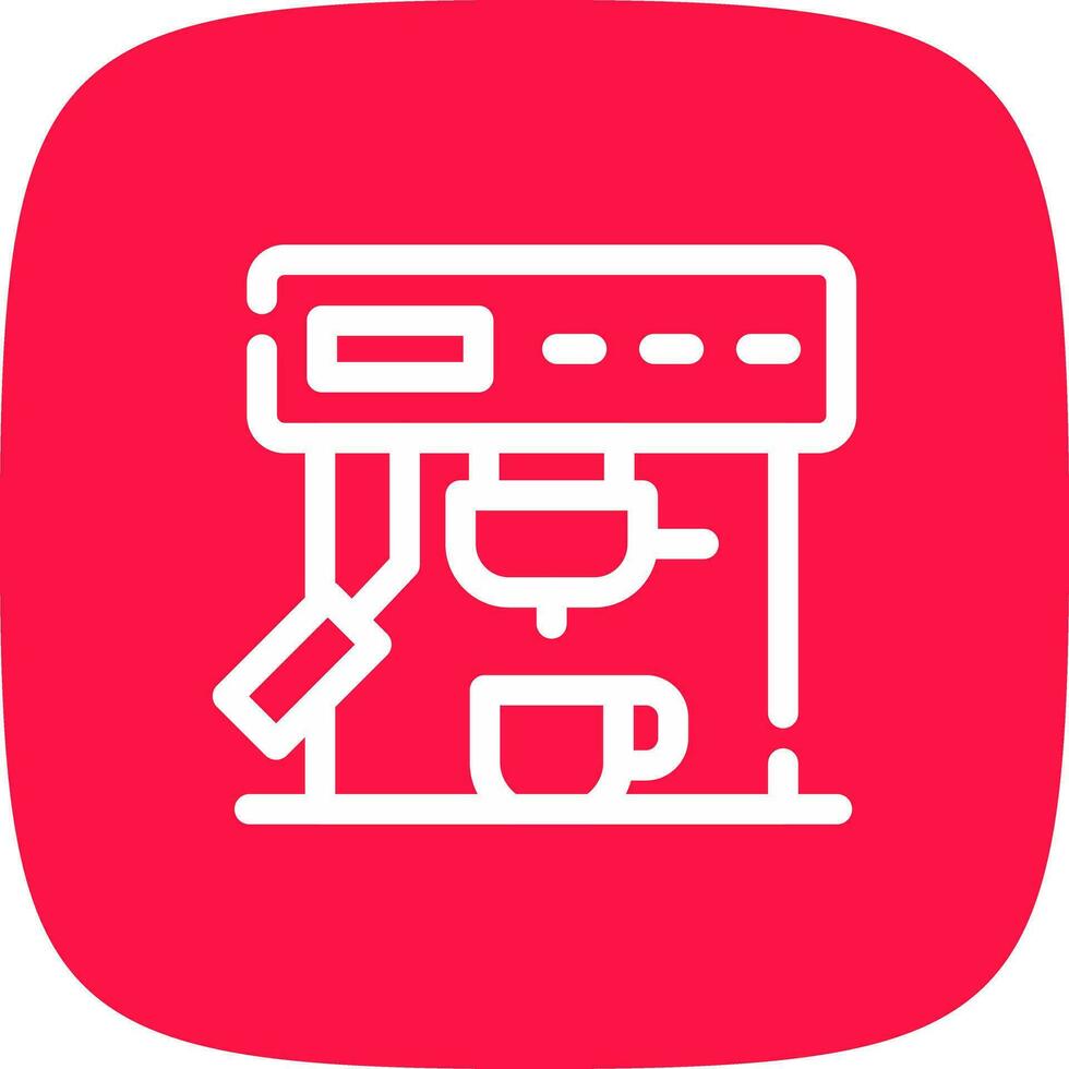 Coffee Machine Creative Icon Design vector