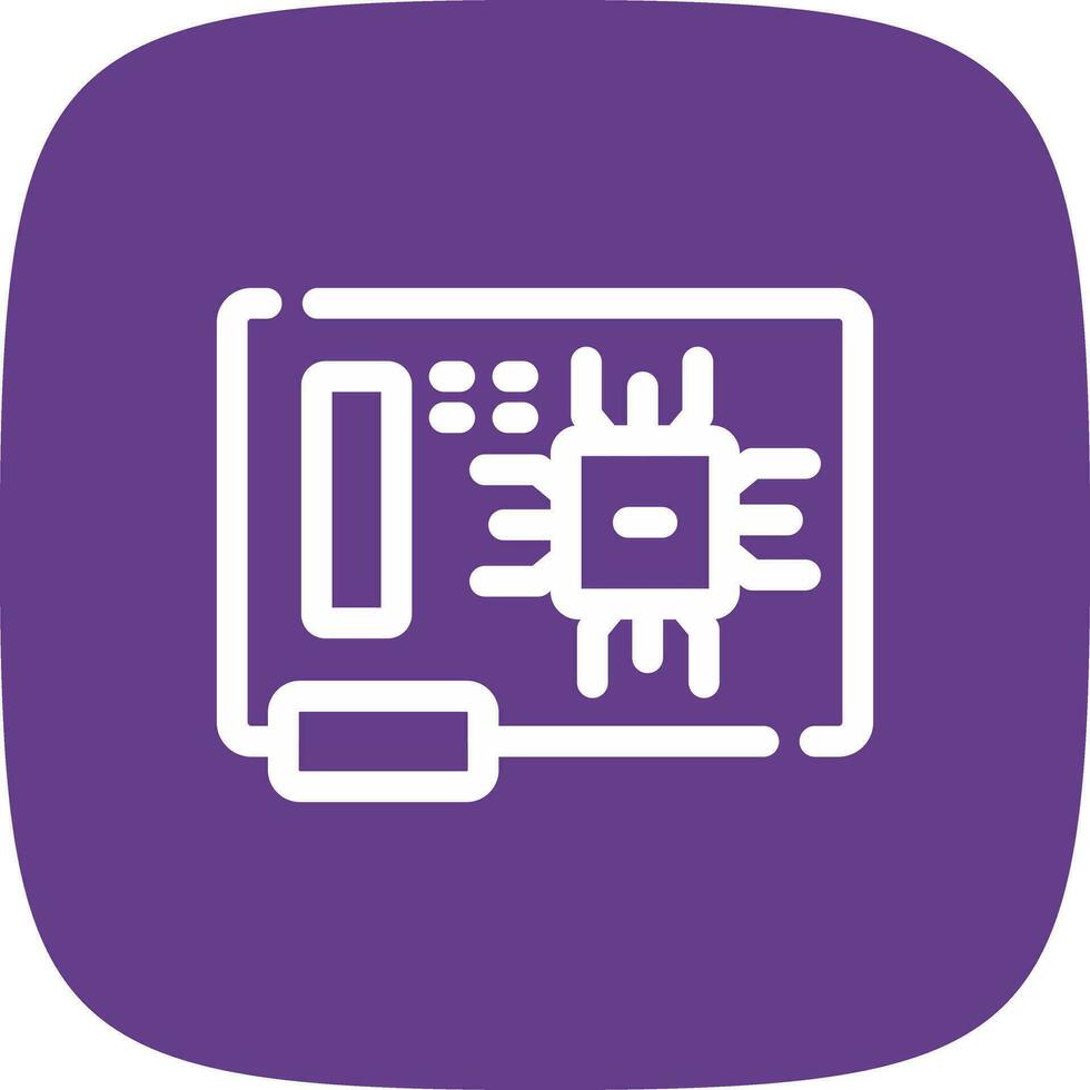 Circuit Board Creative Icon Design vector