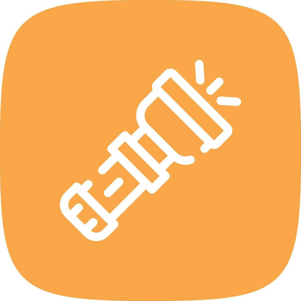 Flashlight Creative Icon Design vector