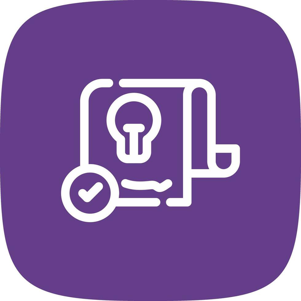 Patent Creative Icon Design vector