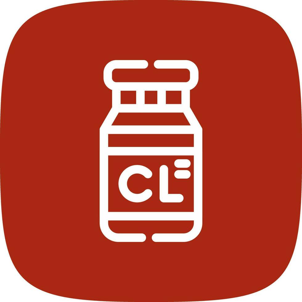 Chlorine Creative Icon Design vector