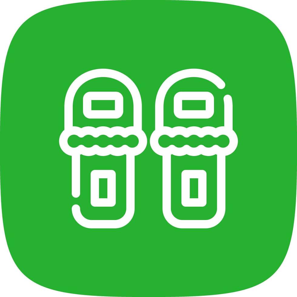 Slippers Creative Icon Design vector