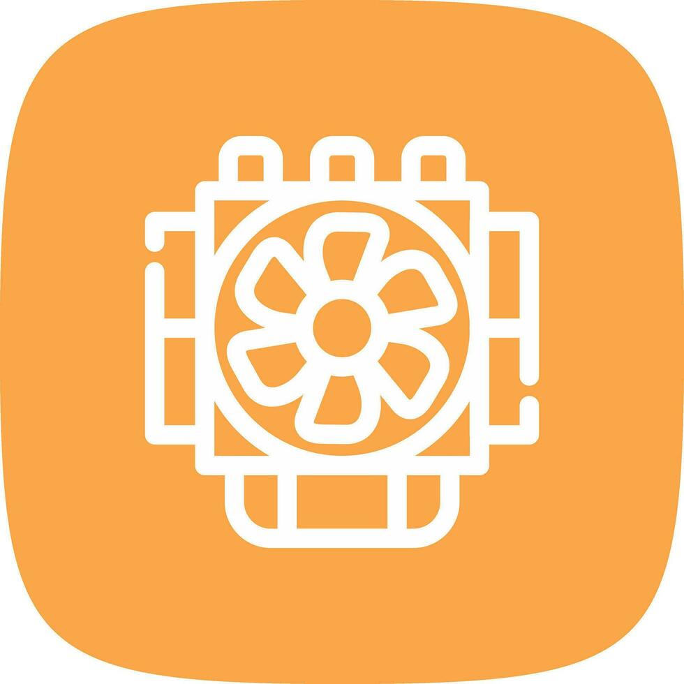 Heatsink Creative Icon Design vector