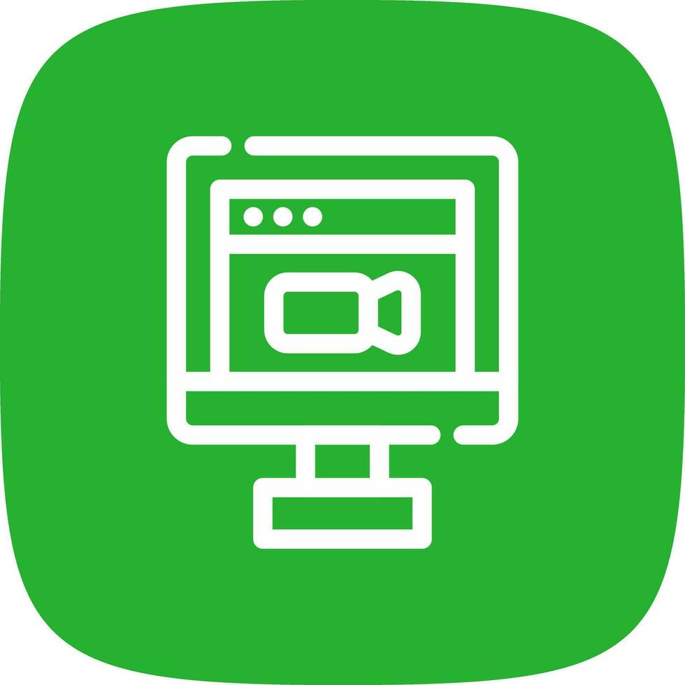 Video Conference Creative Icon Design vector