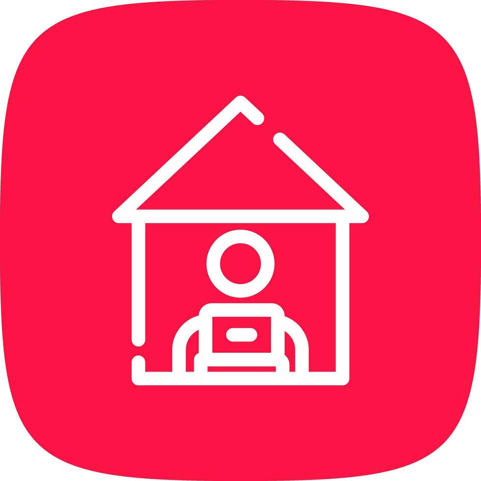 Work From Home Creative Icon Design vector