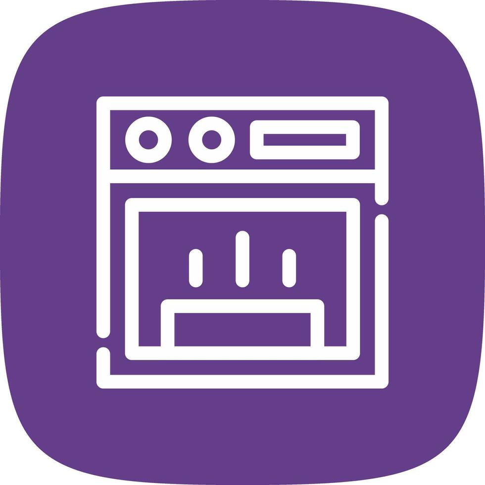 Stove Creative Icon Design vector