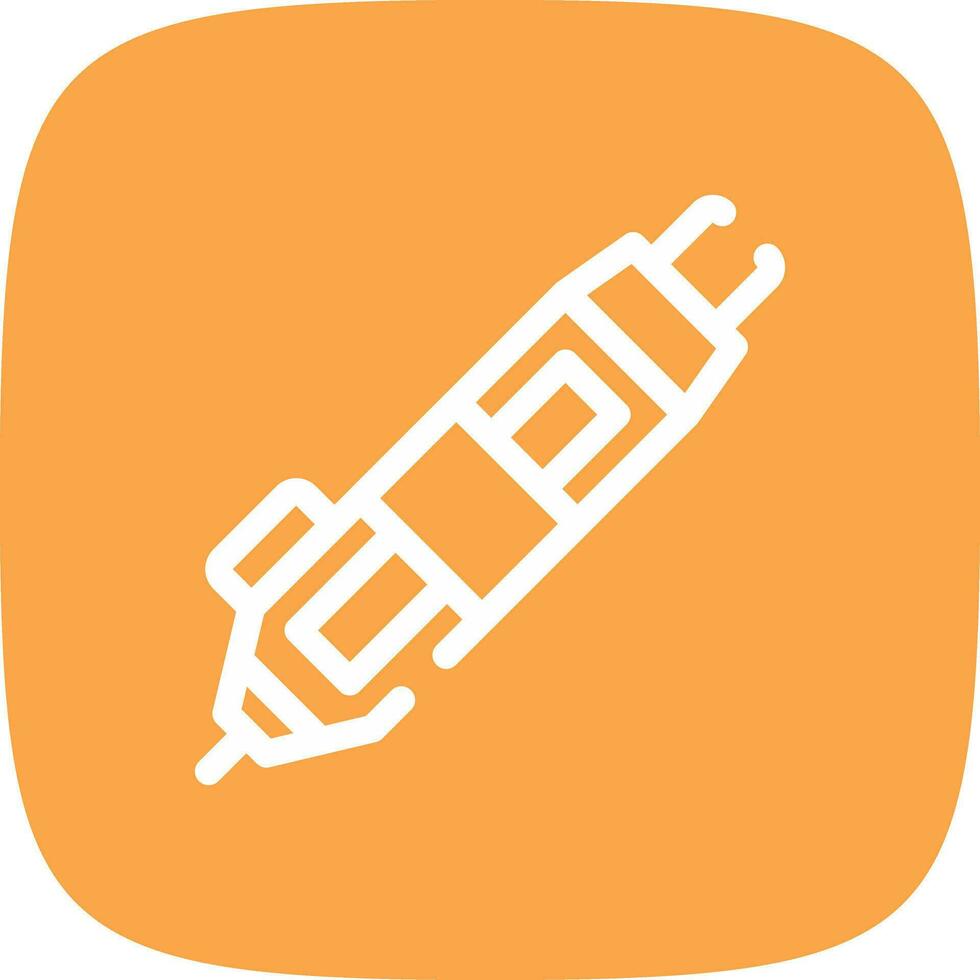 3D Pen Creative Icon Design vector