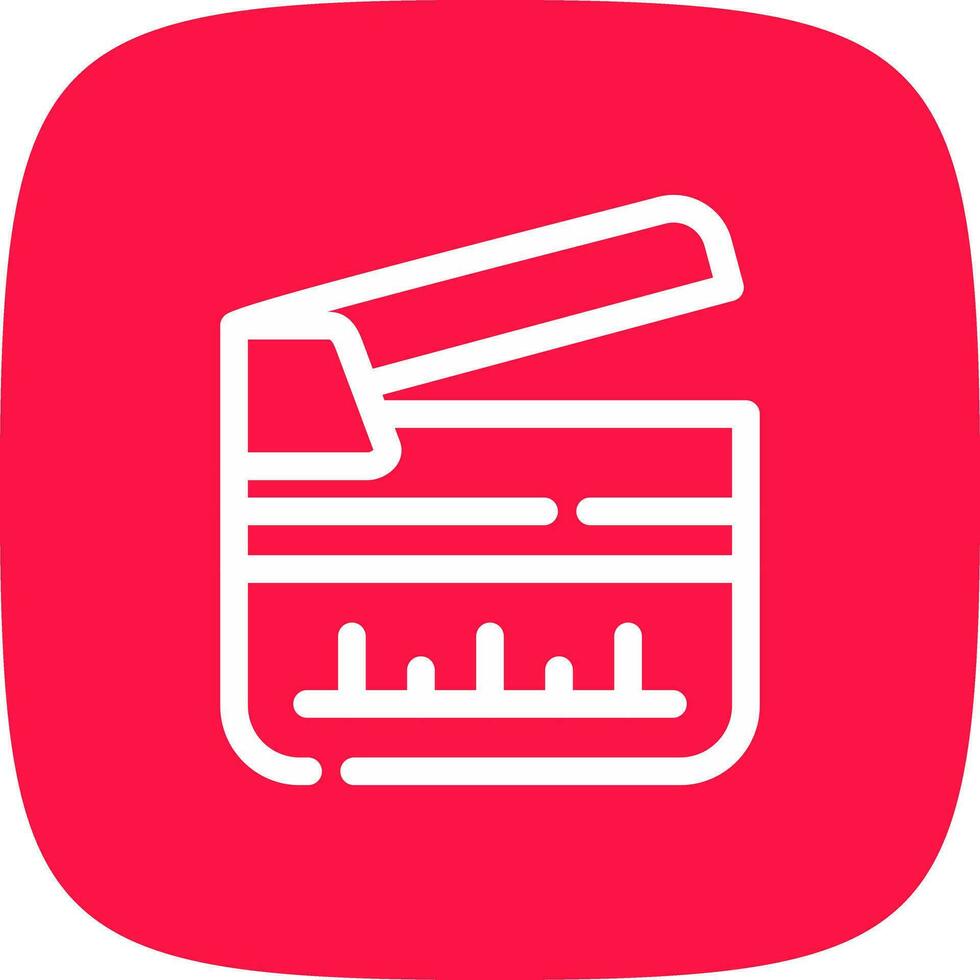Clapperboard Creative Icon Design vector