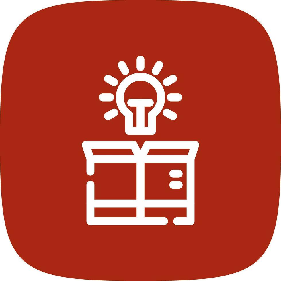 Think Out Of The Box Creative Icon Design vector
